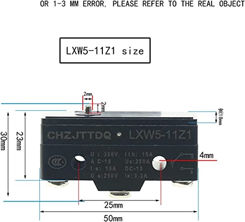 Micro-interrupteur LXW5-11D1 pour capteur fin de course et contrôle de position - 3