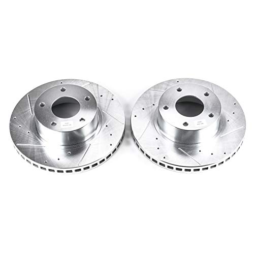 Image of Power Stop AR8282XPR Front Evolution Drilled & Slotted Rotor Pair For Pontiac GTO 2004 [Model Specific]