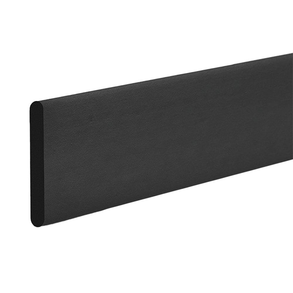 FACAIIO Skirting Board 200cm Long, 1cm Thick Anti-Collision Strip for Home Safety, Self- Protective Guard for Walls, Table Corners, Kitchen Counters, Gas Pipes, Black/White/Yellow