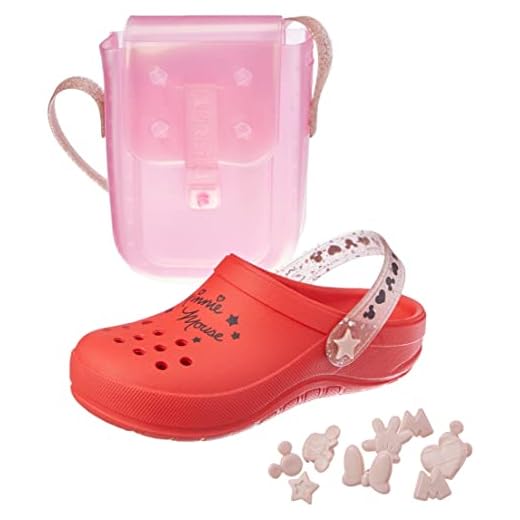 Sandália Disney Fashion Bag, Grendene Kids, Criança Unissex, Vermelho/Rosa, 29