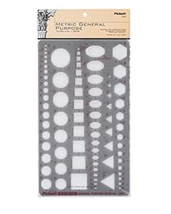 Pickett Isometrische Mehrzweck Zeichenschablone Metrisch