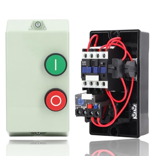 Vvikizy - Démarreur De Moteur Magnétique, Le1d12m7 Démarreur De Courant Triphasé Pour Compresseur Étanche Boîtier De Commande Ignifugé Monophasé 220V 230V 3 Phases 380V 400V 9-13A - -11%