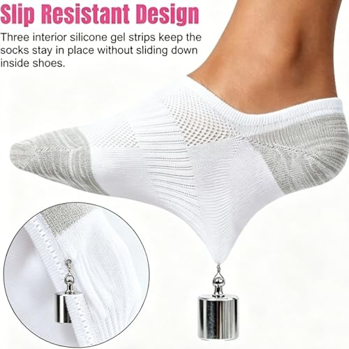 Image of Loucey 12-18 Packs No Show Socks Invisible Socks Men Women Cushioned Low Cut Ankle Sock for Running Gym Hiking (6-9 Pairs)