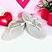 Bow Flip Flops Beach Wedding Sandals with Personalized Bridal Name
