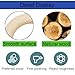 4 Inch Width Wooden Rings 10PCS for Macrame, Jewelry Making, and DIY Crafts, Unfinished Smooth Wood Rings, 2/5 Inch Diameter