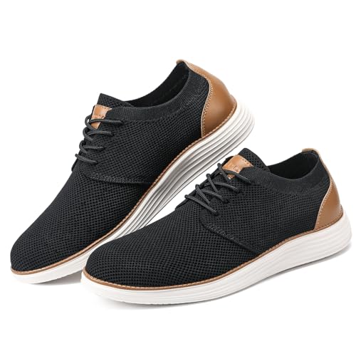 Image of VILOCY Men's Fashion Dress Sneakers Casual Walking Shoes Business Oxfords Comfortable Breathable Lightweight Tennis