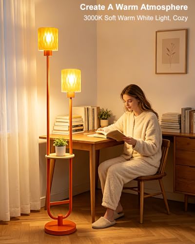 Image of Lightdot Globe Floor Lamp with LED Bulbs Included, Dimmable Floor Lamps,Unique Modern Standing Tall Lamp for Bedroom Living Room /Sofa Beside /Corner Decor-Gold