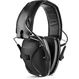 [AWESAFE] 防音イヤーマフ 防音/サウンドアンプ NRR 24 射撃や狩りに理想的なアイテム- 黒(収納ボックスなし)