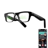 Domars Occhiali Intelligenti con Display AR, Teleprompter Invisibile e Traduzione in Tempo Reale con IA in 40 Lingue, Bluetooth con IA per Discorsi, Viaggi, Occhiali da sole per Uomo e Donna