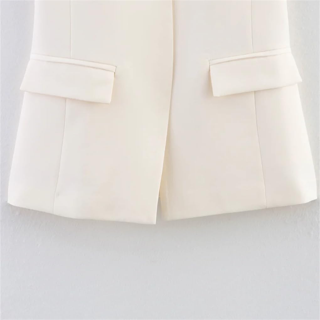 Women's Single Button V-Neck Sleeveless Vest