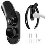 Litorange Type 2 EV Charger Cable Holder, Mechanical Combination Lock with Adjustable Password Wall Mount Holder for Electric Car with IEC 62196-2 Plugs, Anti-Theft Protection for Cable and Charger