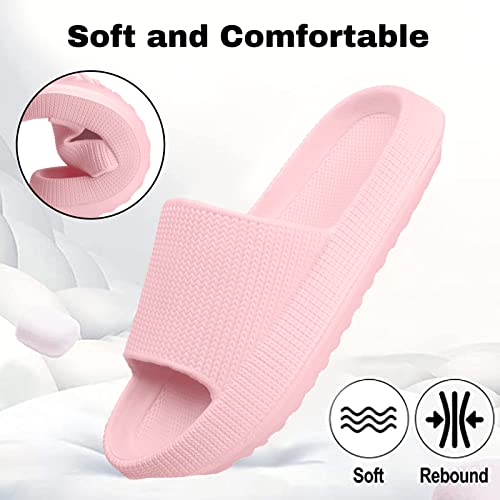 Cloud Slides for Kids,Girls Boys Comfy Thick Sole Pillow Slippers Non-Slip Shower Bathroom Sandals Summer Beach Shoes for Little/Big Kids4
