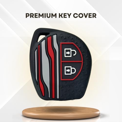 Image of KEYCEPT Tristar Key Cover for Suzuki Swift, Dzire, Ertiga, Baleno, Grand Vitara, Celerio, WagonR, Brezza, Scross, Fronx, Ignis 2 Button Remote Key Cover with Keychain (Tristar K3)