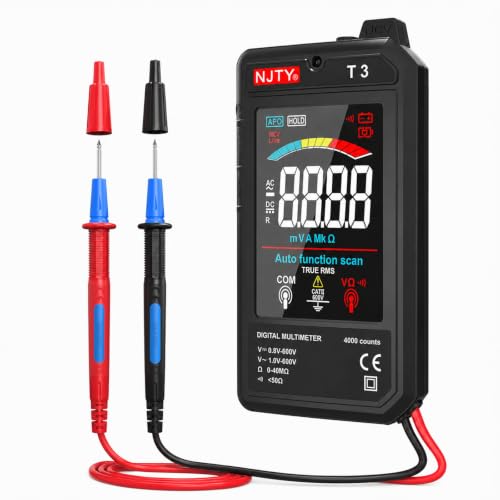NJTY T3 Auto-Ranging Digital Multimeter, Type-C Rechargeable