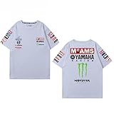 [YINENGA] ヤマハ バイク レーシング ペリフェラル 半袖 メンズ レディース 夏 純綿 サイクリング カジュアル オールマッチ Tシャツ-ライトブルー||l [並行輸入品]