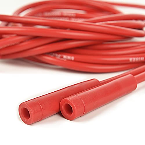 Universal Spark Plug Wire Set 8.0Mm With Red Silicone Jacket And Straight Boots Replaces Accel 4040 #TOP5