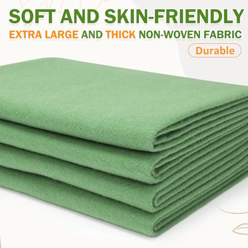Image of XSEINO Sage Green Large Felt Fabric 36 inch X 36 inch(1 Square Yard), 1.4 mm Thick Soft Felt Fabric Sheet for Crafts, Green Series Colors Soft Nonwoven Fabric, Fit for Decoration, Sewing, DIY Crafts