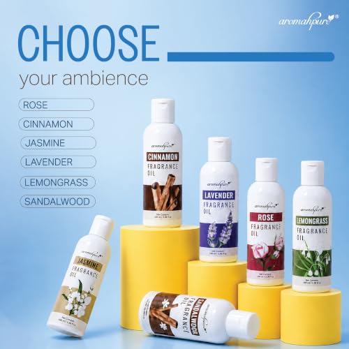 Image of Aromahpure Cinnamon Aroma Oil | 100ml Undiluted & Natural | Long-Lasting Scent for Aromatherapy, Candle & Soap Making, Diffusers, Room Freshener, Humidifier, Bathroom Revitalizer & Home Essentials