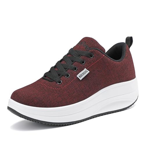 Zapatos RUIDENG 8185 Plataforma Mujer con suela cómoda para vestir casual