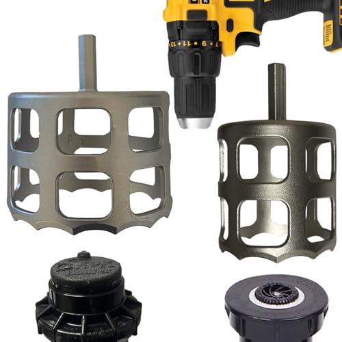 Keyfit Tools U.S.A. Helios Visi Trim Drill Power 2.75 & 4 304 Stainless Steel Sprinkler Head Trimmer Trim Rotors & Small Spray Heads in Seconds Overgrown Sprinklers Removal Adjustment Replace