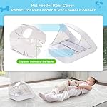 Pet Feeder Rear Cover for Pet Feeder & Connect, YOIHABV Cat Feeder Cover, Help Ensure Persistent Pets Can't Access/Steal Food from The Rear of The Cat Feeder While Lid is Open