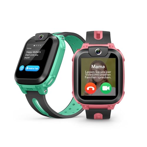imoo Z1 Reloj Inteligente Niño, Reloj GPS Niños Localizador y Llamadas, 4G Smartwatch Niños con Tarjeta SIM y Video HD, IPX8 Resistente al Agua (Z1, Rosa)