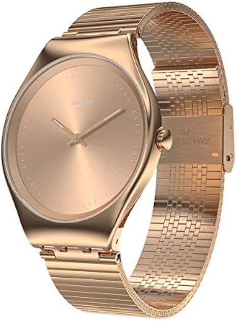 Amazon.com: Swatch Women's Swiss Quartz Watch with Stainless Steel Strap,  Red Gold, 12 (Model: SYXG101GG) : Clothing, Shoes \u0026 Jewelry