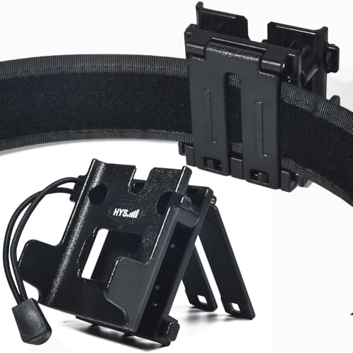 Image of HYS Heavy Duty Durable Plastic Walkie Talkie Belt Clip for Motorola APX Series Baofeng Cobra Midland Two Way Radios | Secure Waist & Backpack Mount for Outdoor Hiking Construction