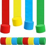 TONIFUL – TONIFUL 8 Rollen Krepppapier Luftschlangen Rot Gelb Blau Grü