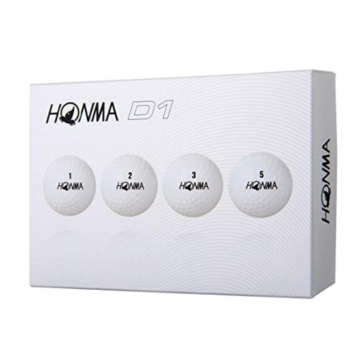 Honma D1 - Pelotas de golf (1 docena), color blanco