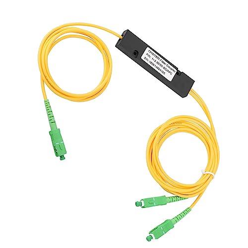 WPKD BLUEIY Divisor óptico de Fibra PLC SC 1X2,Divisor óptico de Fibra Monomodo SC/UPC PCL,para Comunicación de Fibra óptica CATV FTTH FOS