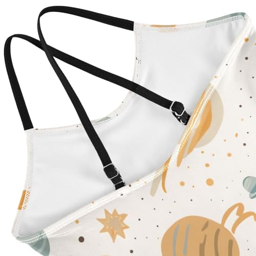 Space Planet Galaxy Girls One Piece Swimsuit Beach Swimwear 208538684