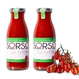 SORSO Tomato Gazpacho | Fresh Chilled Spanish Soup | Vegan, Gluten-Free, 100% Natural | Ready to Drink or Heat | Premium Tomato Recipe | UK Made