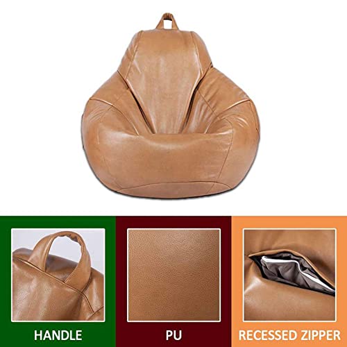 PU Sitzsack-Sesselbezug, Sitzsack Stuhlbezug (Ohne Füllung) Sitzsack Hülle Wasserdicht Sofabezug Für Kinder Und… – Bild 4