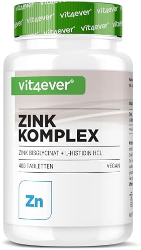 Zinc 25 mg - 400 tablets - Premium: Albion® Zinc Bisglycinate + L...