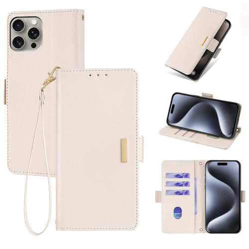 Coque Compatible avec Samsung Galaxy J2 Prime/Grand Prime Plus / J2 ACE / G532 Fermeture magnétique Porte-Cartes Portefeuille Flip Stand White