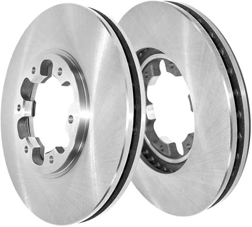 Image of Detroit Axle - Front Brake Kit for Chevrolet Colorado GMC Canyon Isuzu I-280 I-290 I-350 I-370 Replacement Disc Brake Rotors and Ceramic Brake Pads: 11.02'' inch Rotors