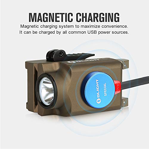 Image of OLIGHT PL-Mini 2 Valkyrie Tactical Lamp Adjustable Charger Magnetic Powerful 600 Lumens for Hunting Search Compatible with Picatiny & GL Black