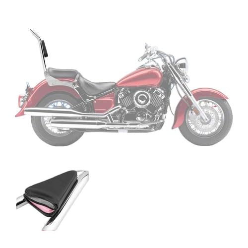 Coussin dossier de passager chromé pour moto V Star 400 650 Classic - 5