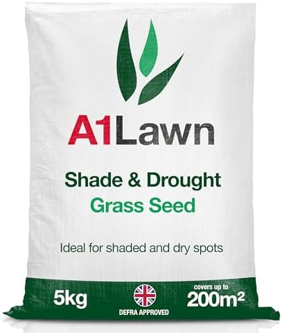 A1 Lawn Shade & Drought Tolerant Grass Seed, Hard Wearing, Fast Growing