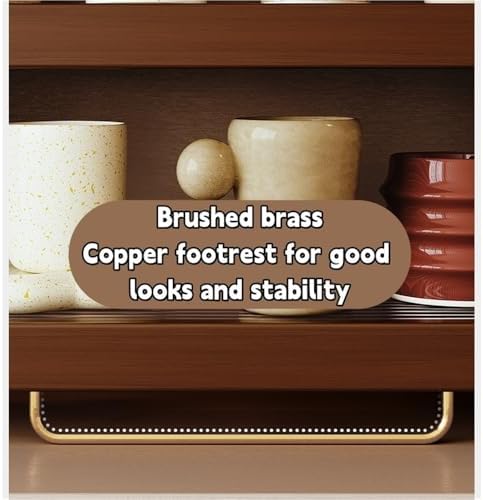 Coffee Mug Holder Rack, 3-Tier Countertop Display Shelf, Solid Wood Desktop Storage for Kitchen, Dining Room, Coffee Bar