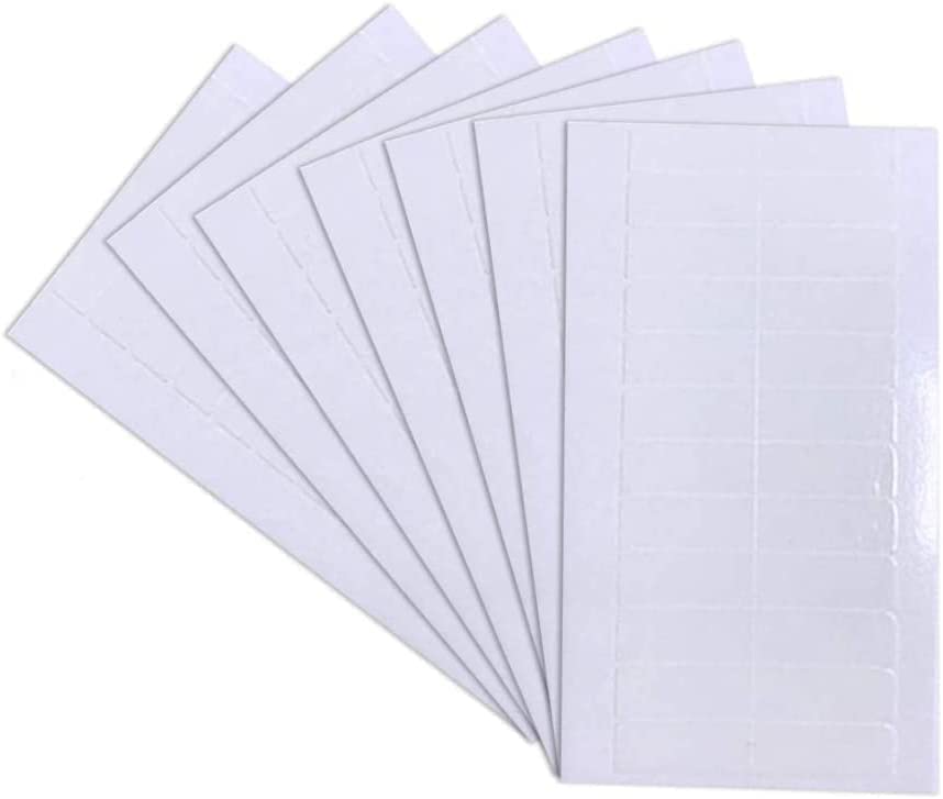 EBANKU 15 Sheets Water-Proof Hair Tape - Double Sided Hair Extension Tape Tabs Replacement Tape for Tape in Hair Extensions Lace Wig Hairpiece Toupee Hair Weft (White)