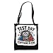 Test Day Funny Stressed Cat Teacher Student Kids Testing Day Tote Bag