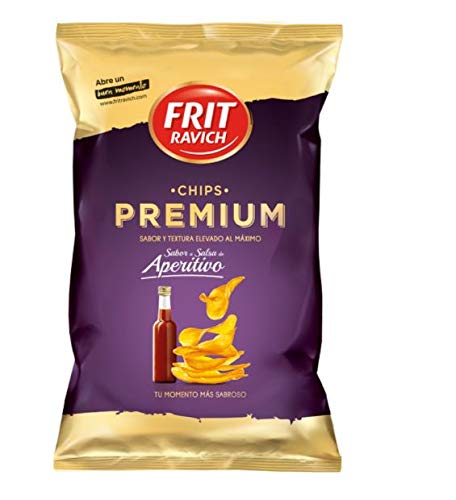 PATATAS FRIT RAVICH CHIPS PREMIUM APERITIVO 160 GR (PAQUETE DE 12 UNIDADES)