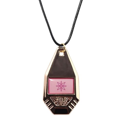 ANHDORJEWE Anime Necklace Tag & Crest Emblem Digivice Badge Pendant Necklace Collection Gift, 19.6inch (50cm) - Style 8