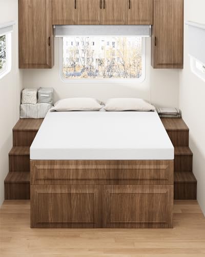 Zenzy RV Semi-Truck Mattress, 4' Memory Foam Mattress...