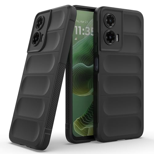 Image of Zapcase Back Case Cover for Moto G35 5G | Compatible for Moto G35 5G Back Cover | Liquid Silicon Magic Case with Camera Protection | Black