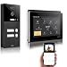 Produktbild GVS - IP Video Türsprechanlage 2-Familienhaus mit Türöffner, HD Kamera, 2x7 Zoll Monitor & App - Smarte Video Türklingel mit Kamera & Gegensprechanlage (AVS1288A)
