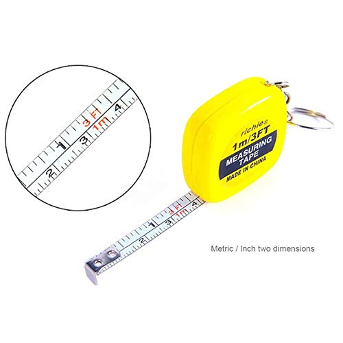 Preisvergleich Produktbild Einzigartiges Messlineal Praktisches Maßband Schlüsselbund Ring Schlüsselanhänger Halter Drop Shipping Hochzeit Zubehör
