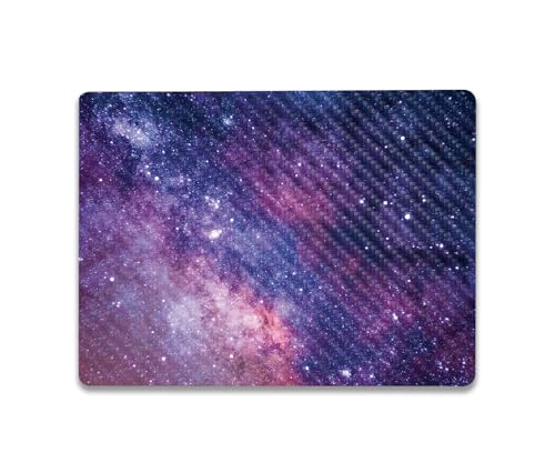 Image of MightySkins Carbon Fiber Skin Compatible with Microsoft Surface Laptop Go 3 (2023) Full Wrap Kit - Violet Stars | Protective, Durable Textured Carbon Fiber Finish | Made in The USA